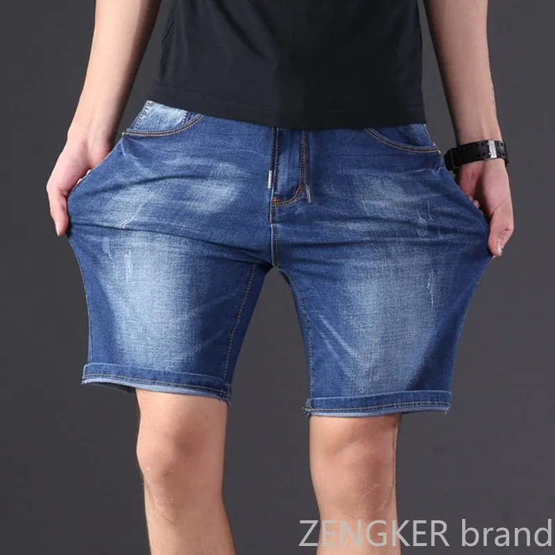 Stretchy Denim Shorts