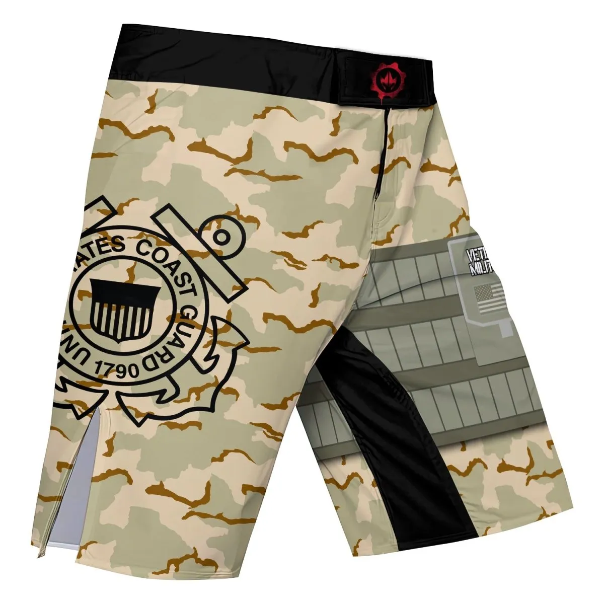 USA Coast Guard Veteran Fight Shorts