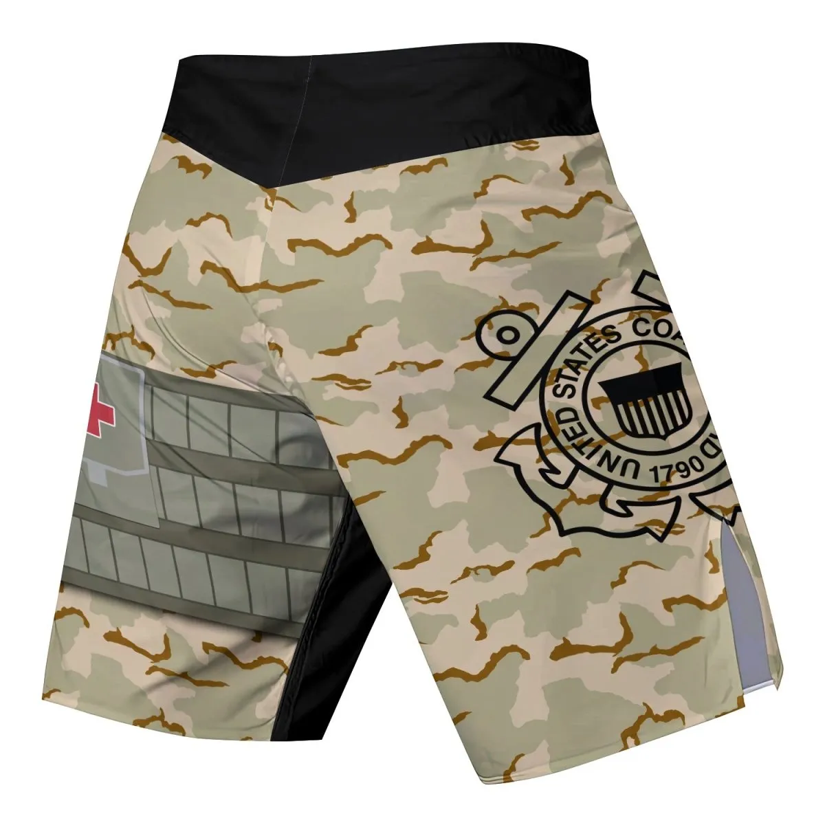 USA Coast Guard Veteran Fight Shorts