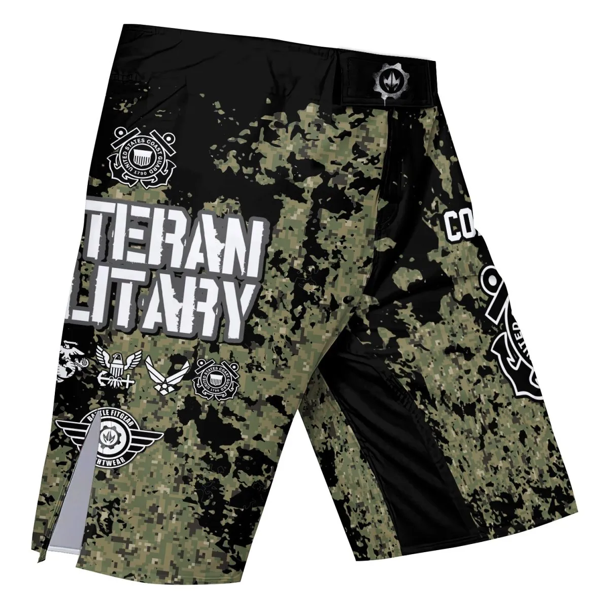 Veteran Coast Guard Camouflage Fight Shorts