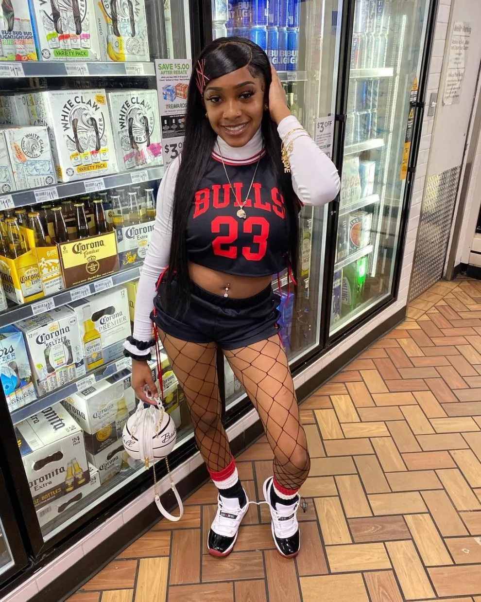 Women Basketball shorts crop top lace up shorts set