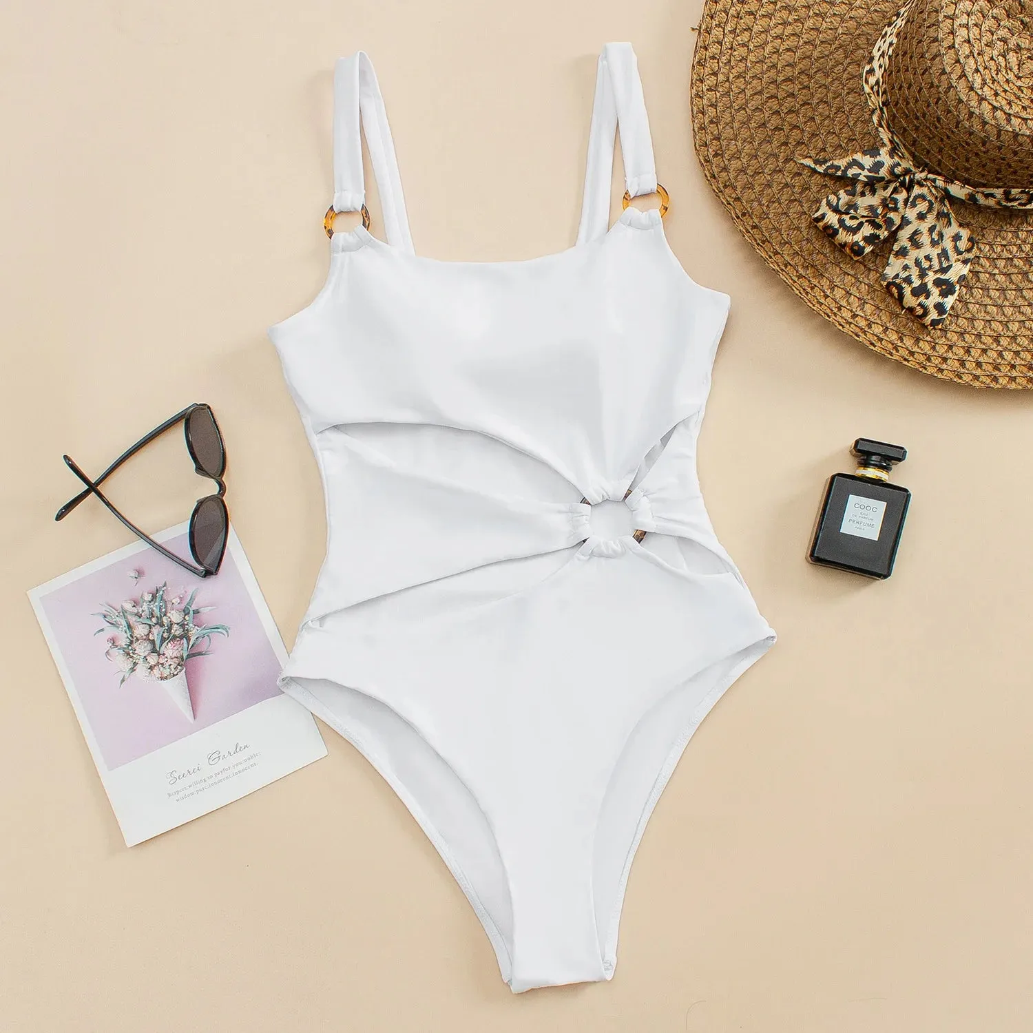 Women Sexy Ring Linked Swimwear
