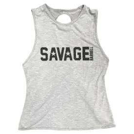 Women's CrossBack Tank Top - Heather Gray
