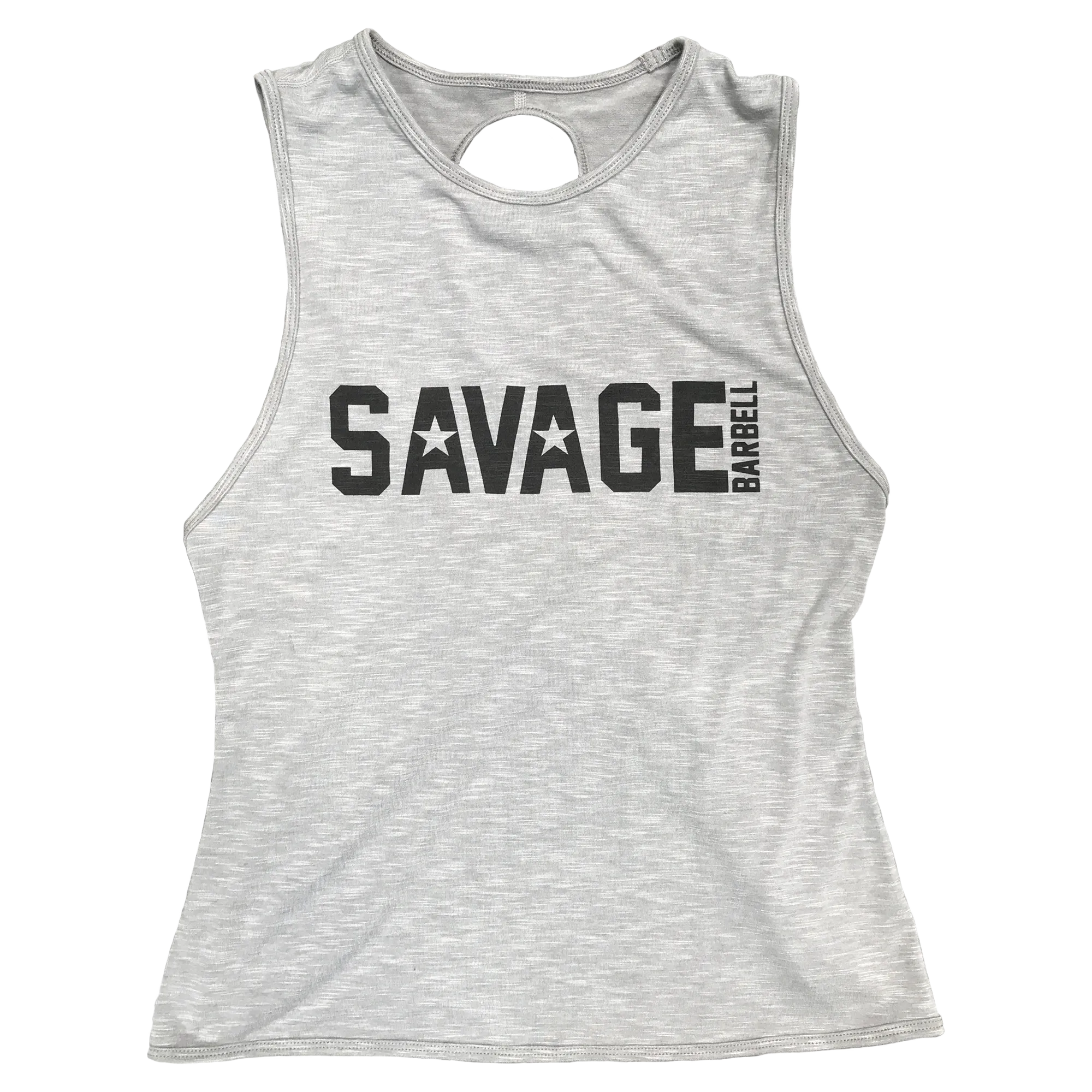 Women's CrossBack Tank Top - Heather Gray