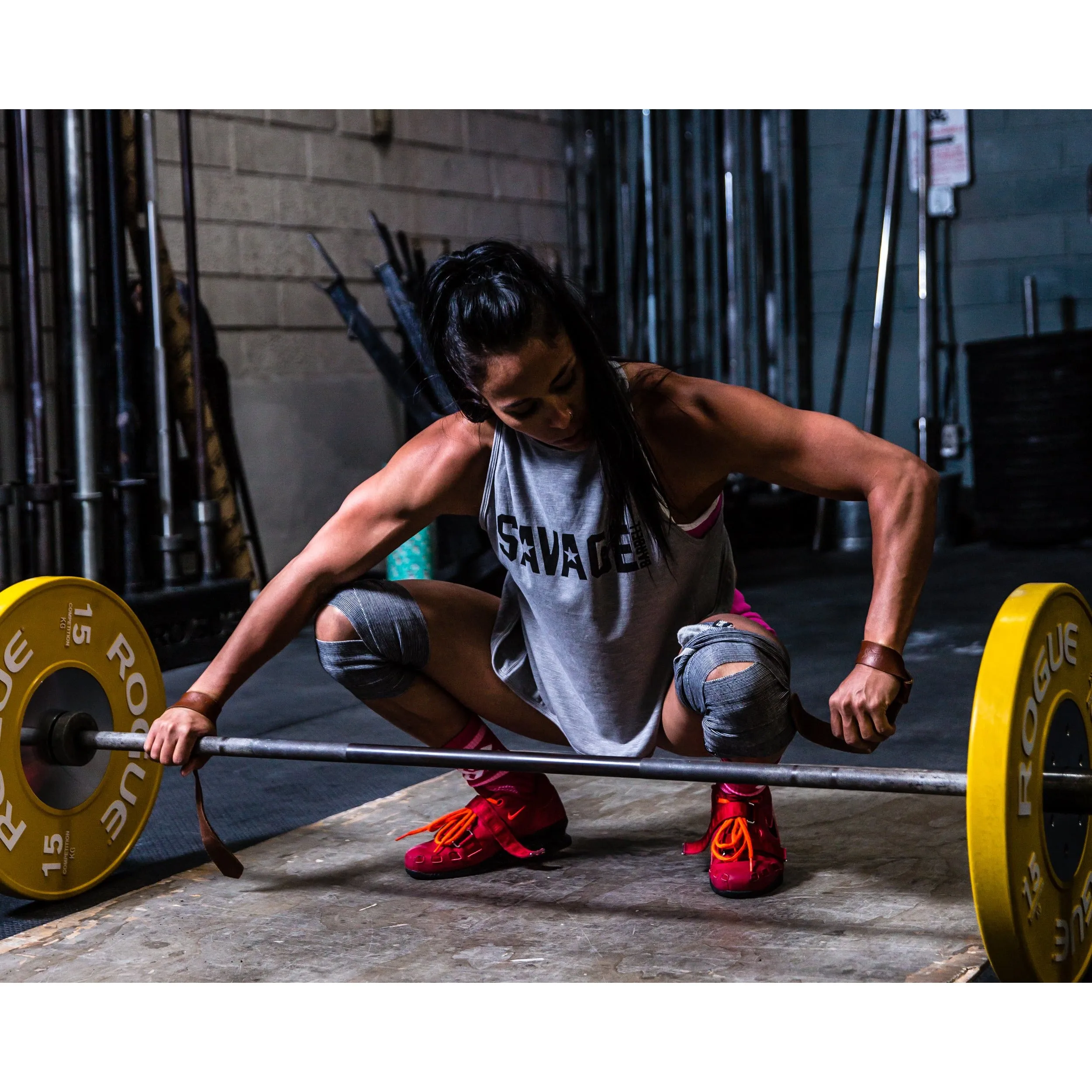 Women's CrossBack Tank Top - Heather Gray