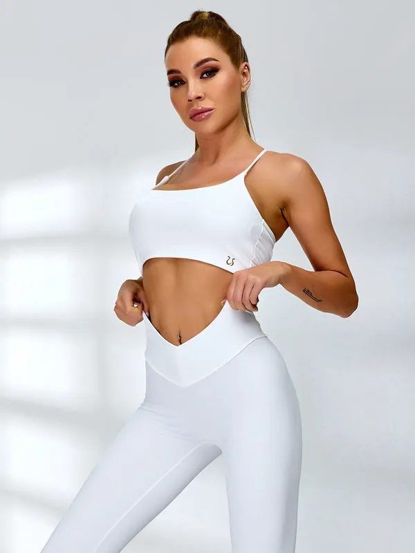 ZASUWA Female Cross Back V-shape Waist Scrunch Bum Short Tracksuits
